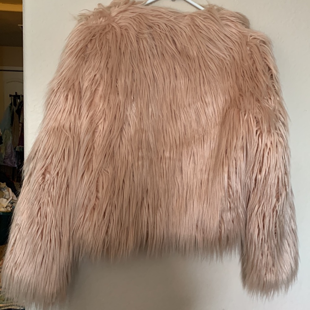 Pink Fur Jacket M - Picture 9 of 9